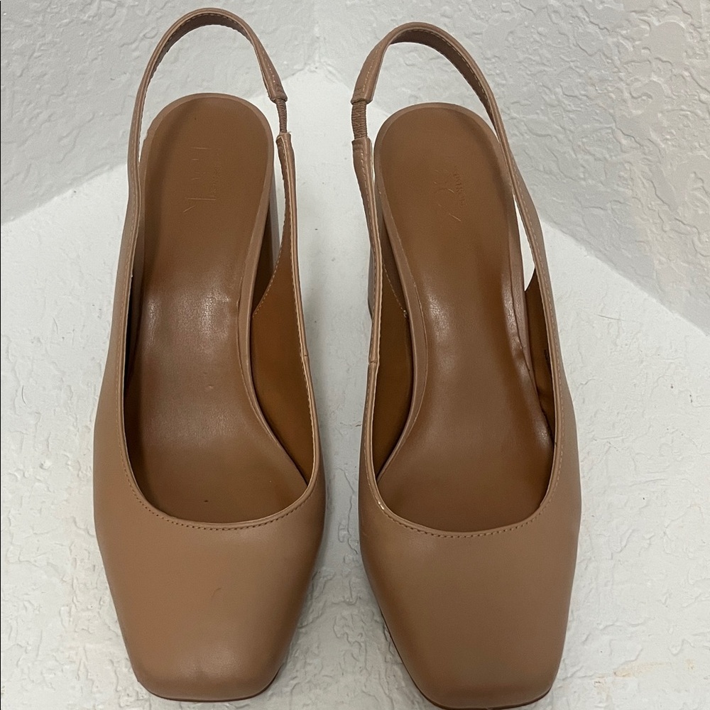 Nordstrom Tan Slingback Heels